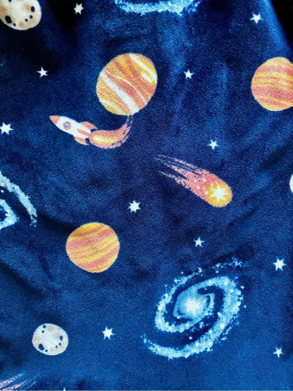 Carter's Navy Space Planet Footed One-Piece Pajamas